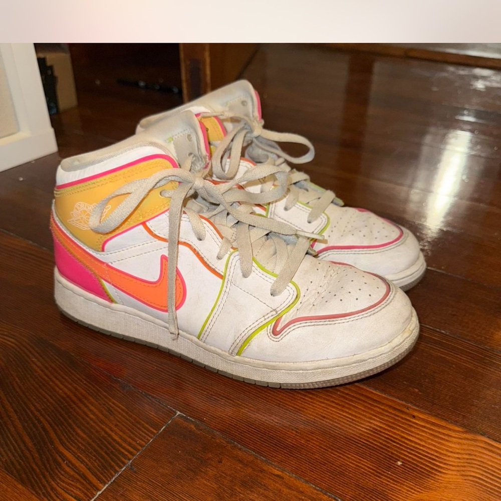 Kids Colorful High-Top Sneakers